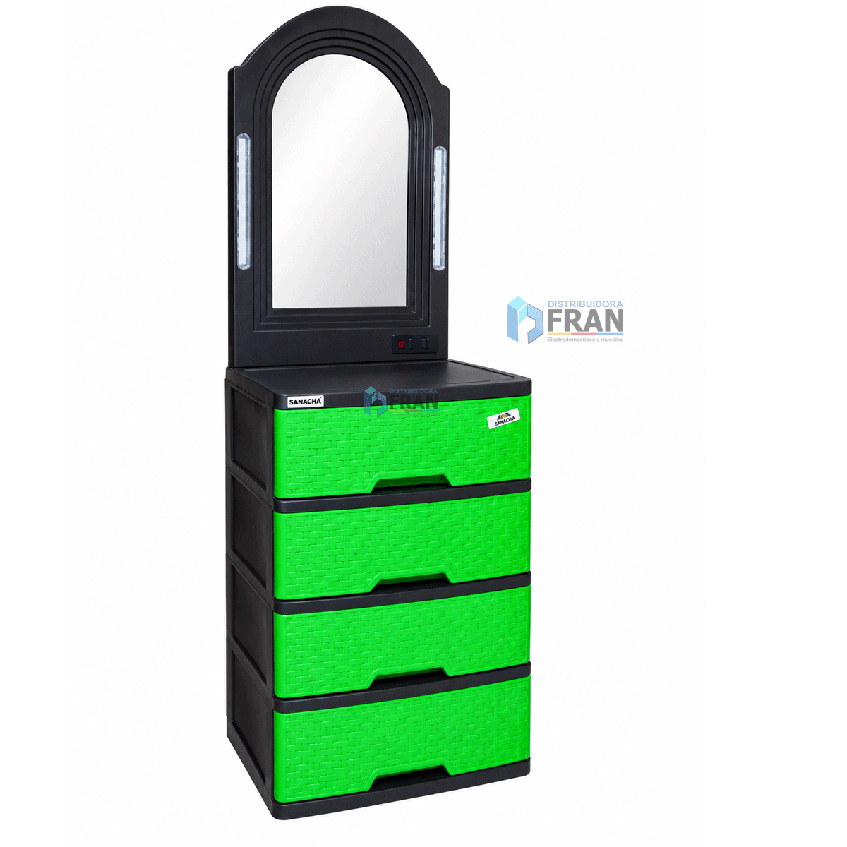 Tocador_Glamour 4G Verde Frontal-Ratan