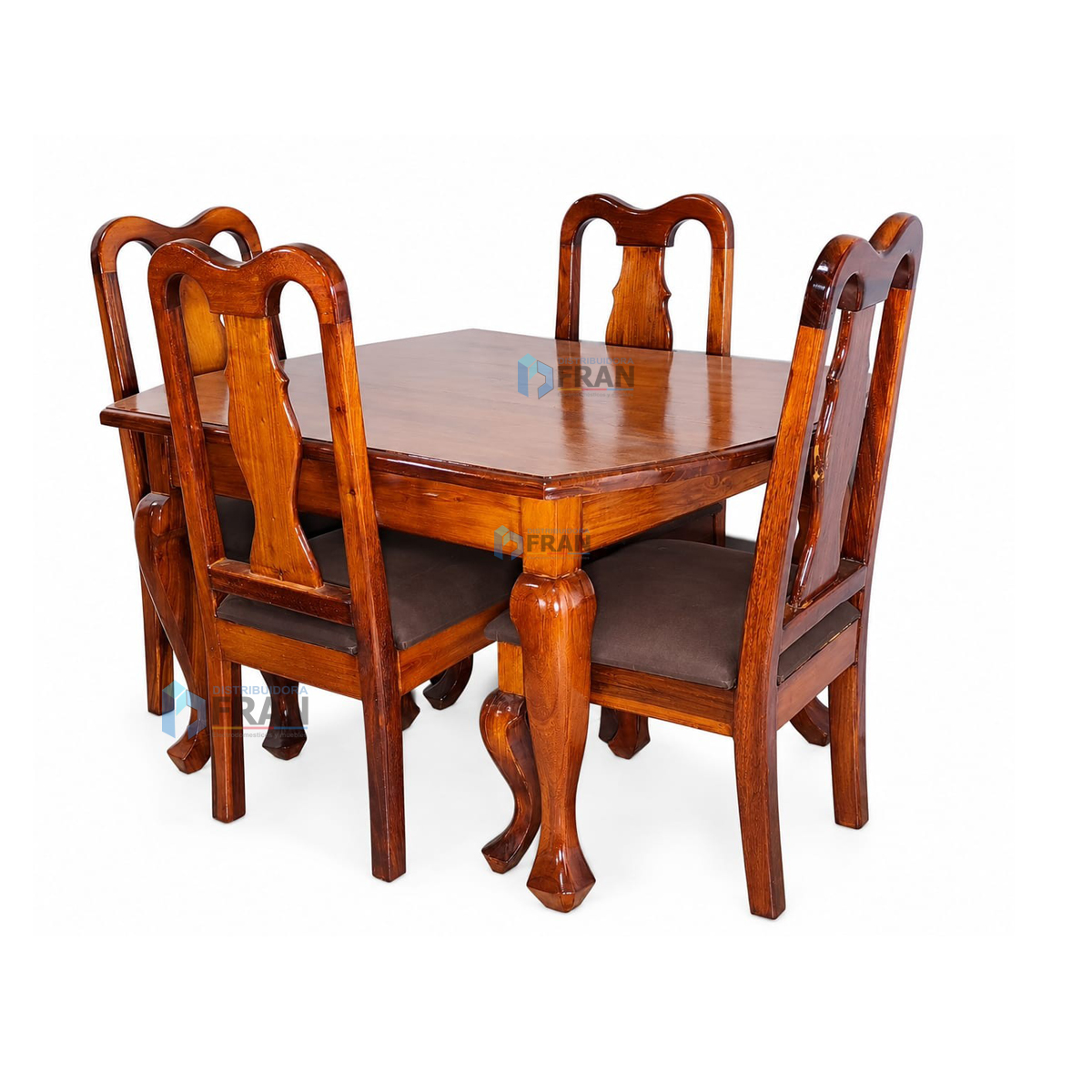 Comedor de Madera 4 sillas color Natural